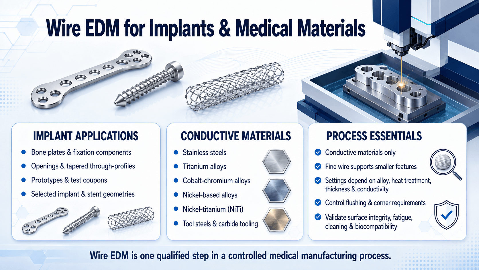Wire EDM for Implants & Medical Materials