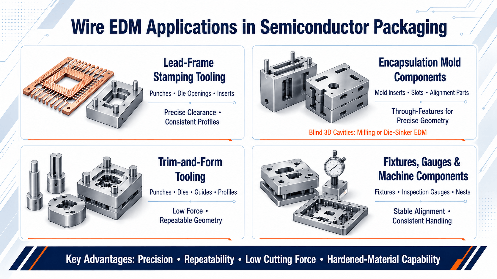 Wire EDM Applications in Semiconductor Packaging